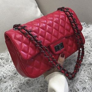Red Quilted Purse